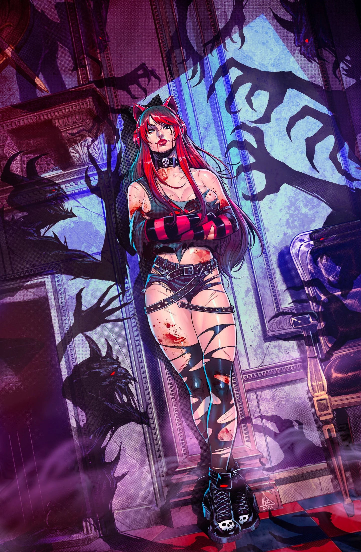 Scarlett #3 Cover D - Hedwin Zaldivar (Bloody/Battle Damaged)