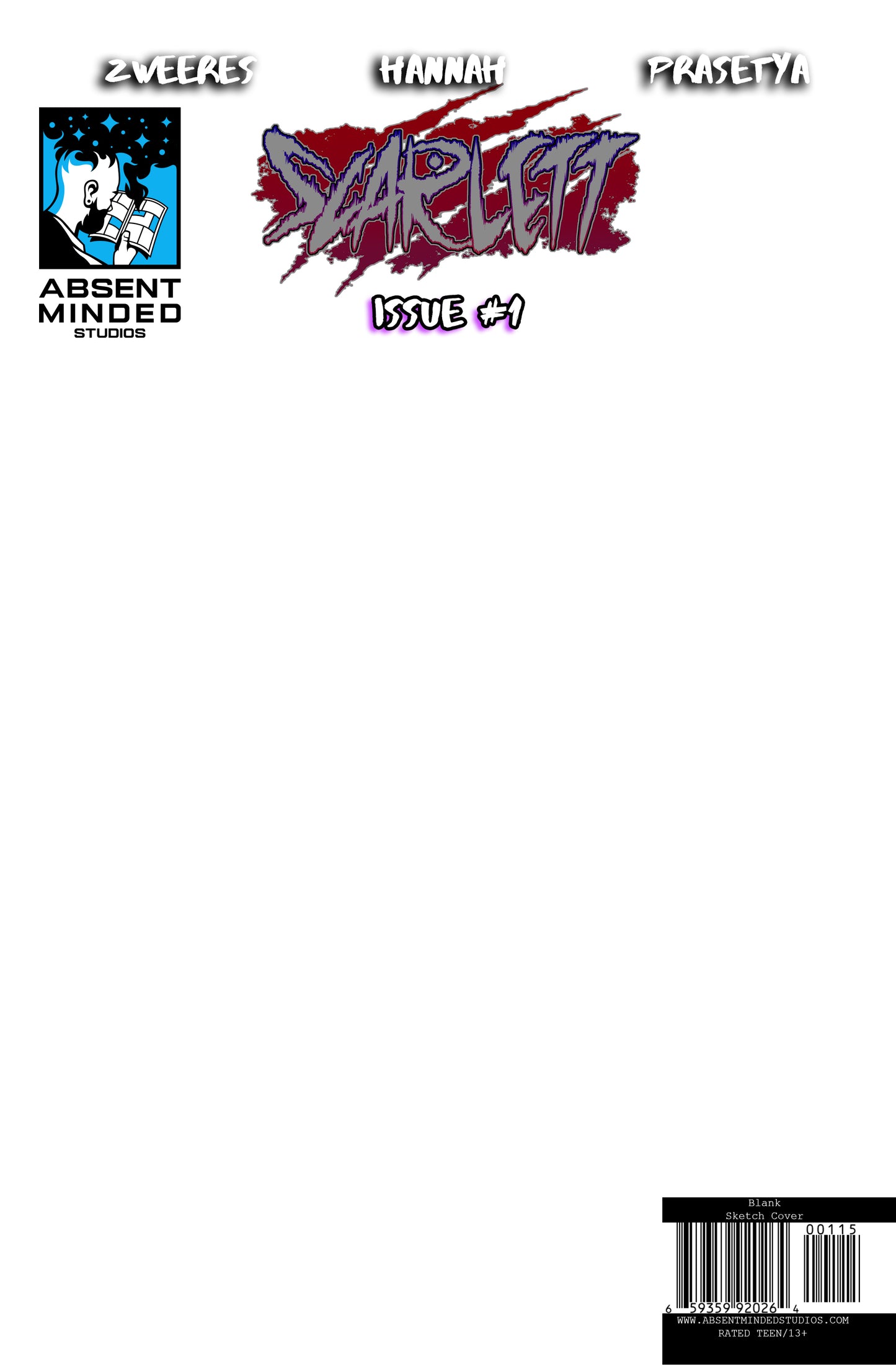 Scarlett #1 Sketch Cover