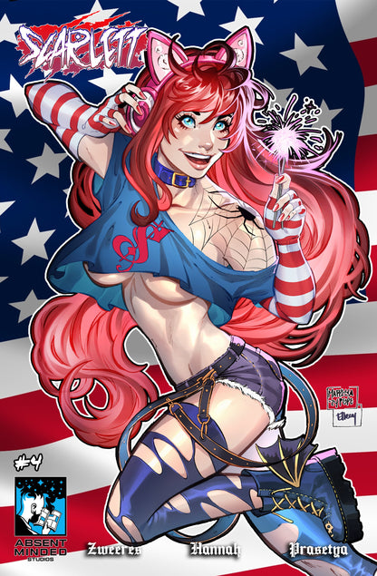 Scarlett #4 Cover E - Marissa Pope 4th of July Special