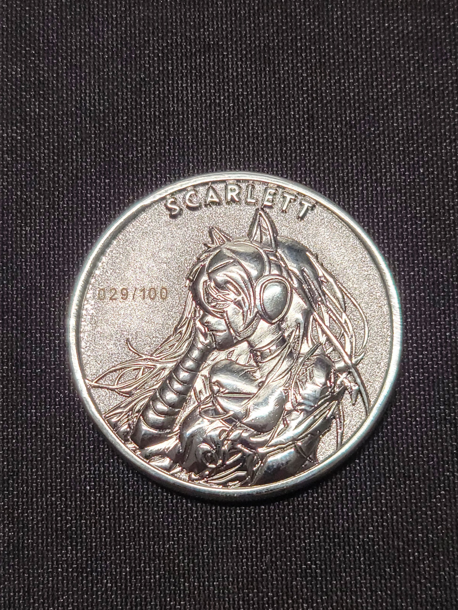 Scarlett - Absent Minded Collectors Collector's Coin LTD 100 - Ivan Tao 1.5" Silver Tone