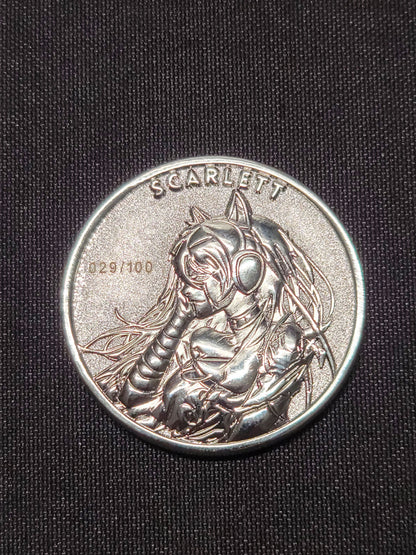 Scarlett - Absent Minded Collectors Collector's Coin LTD 100 - Ivan Tao 1.5" Silver Tone