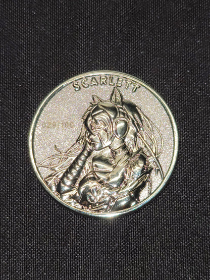Scarlett - Absent Minded Collectors Collector's Coin LTD 100 - Ivan Tao 1.5" Silver Tone