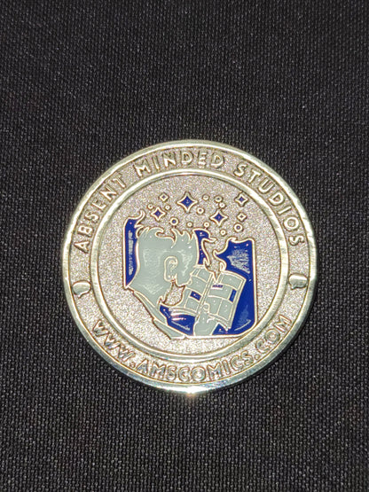 Scarlett - Absent Minded Collectors Collector's Coin LTD 100 - Derrick Chew 1.5" Silver Tone Painted Front!
