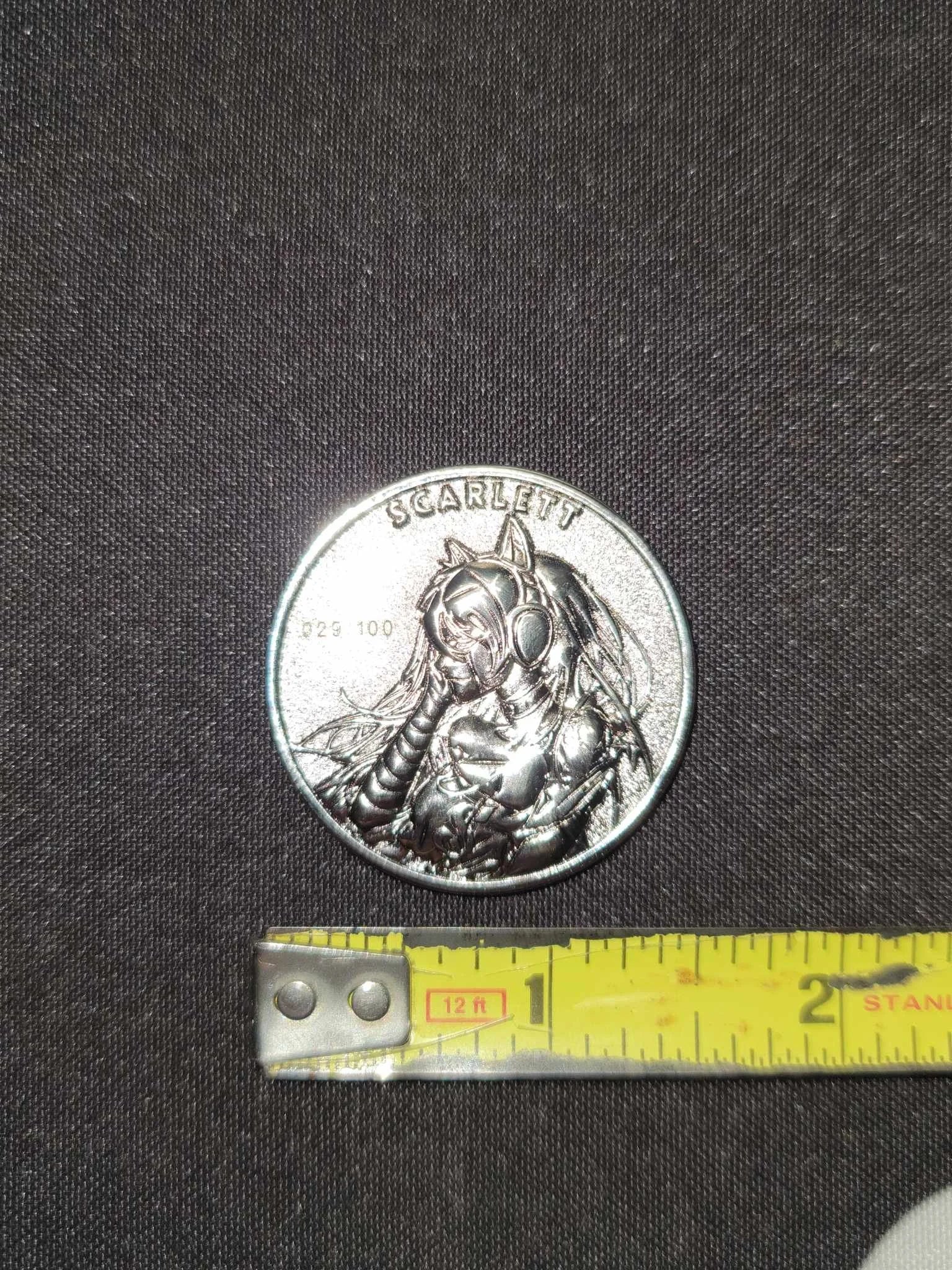 Scarlett - Absent Minded Collectors Collector's Coin LTD 100 - Ivan Tao 1.5" Silver Tone