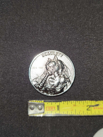 Scarlett - Absent Minded Collectors Collector's Coin LTD 100 - Ivan Tao 1.5" Silver Tone