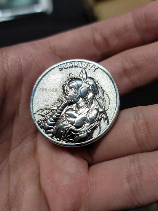 Scarlett - Absent Minded Collectors Collector's Coin LTD 100 - Ivan Tao 1.5" Silver Tone