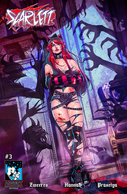 Scarlett #3 Cover D - Hedwin Zaldivar (Bloody/Battle Damaged)